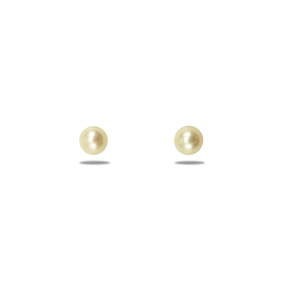 Gold Finish Cream Pearl Stud Earrings Design by Ritu Singh at Pernias Pop  Up Shop 2023