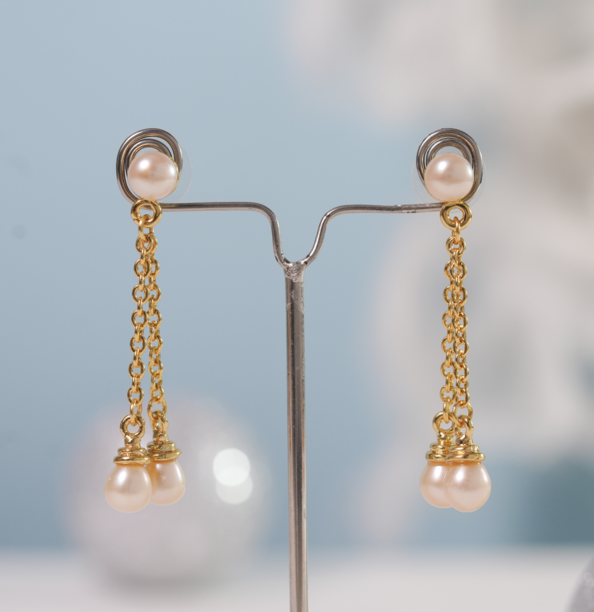 Valuable Pink Pearl Stud Earrings Mangatrai Pearls Jewellers