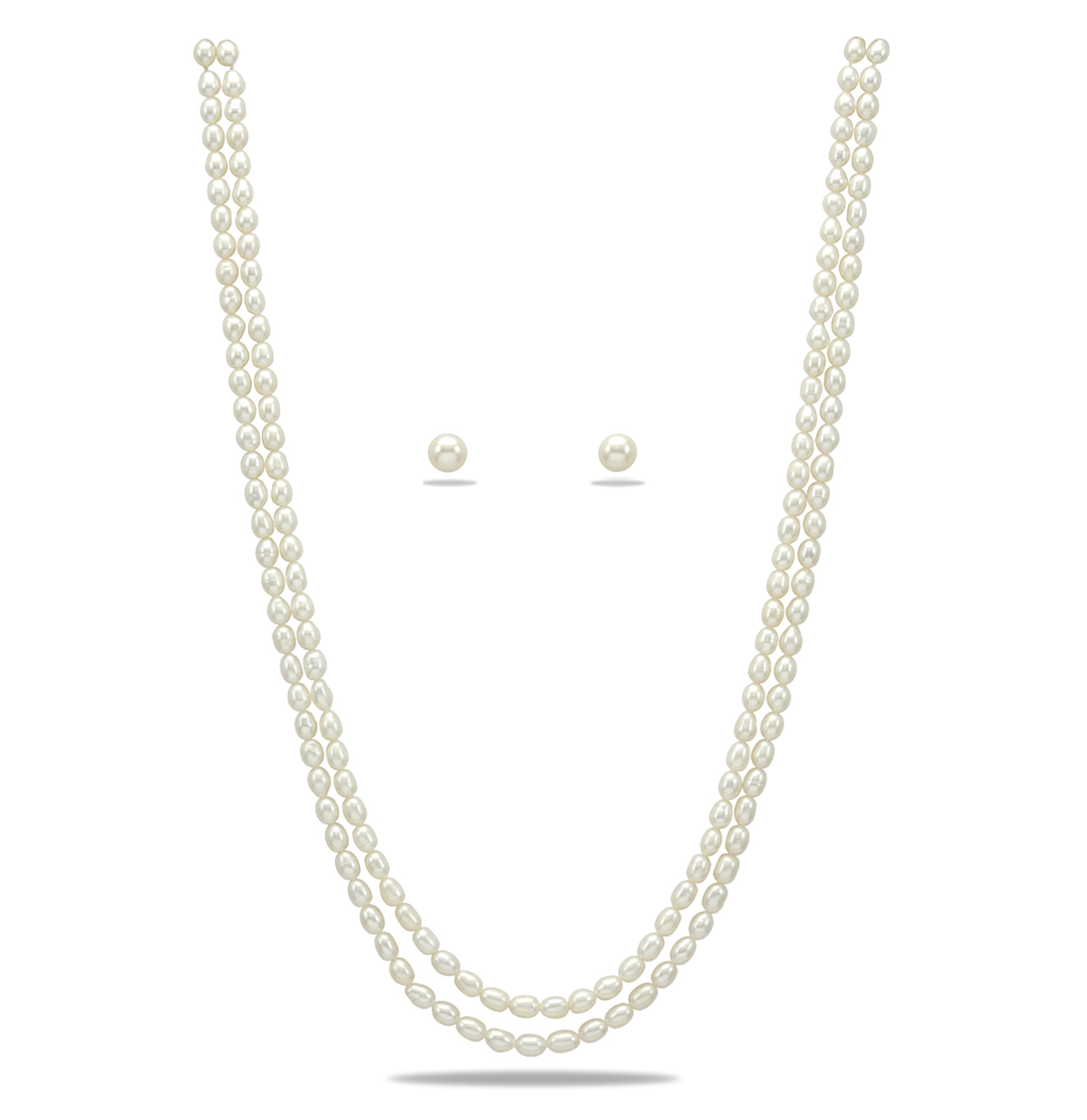 6.5-7mm round white cultured pearl 18