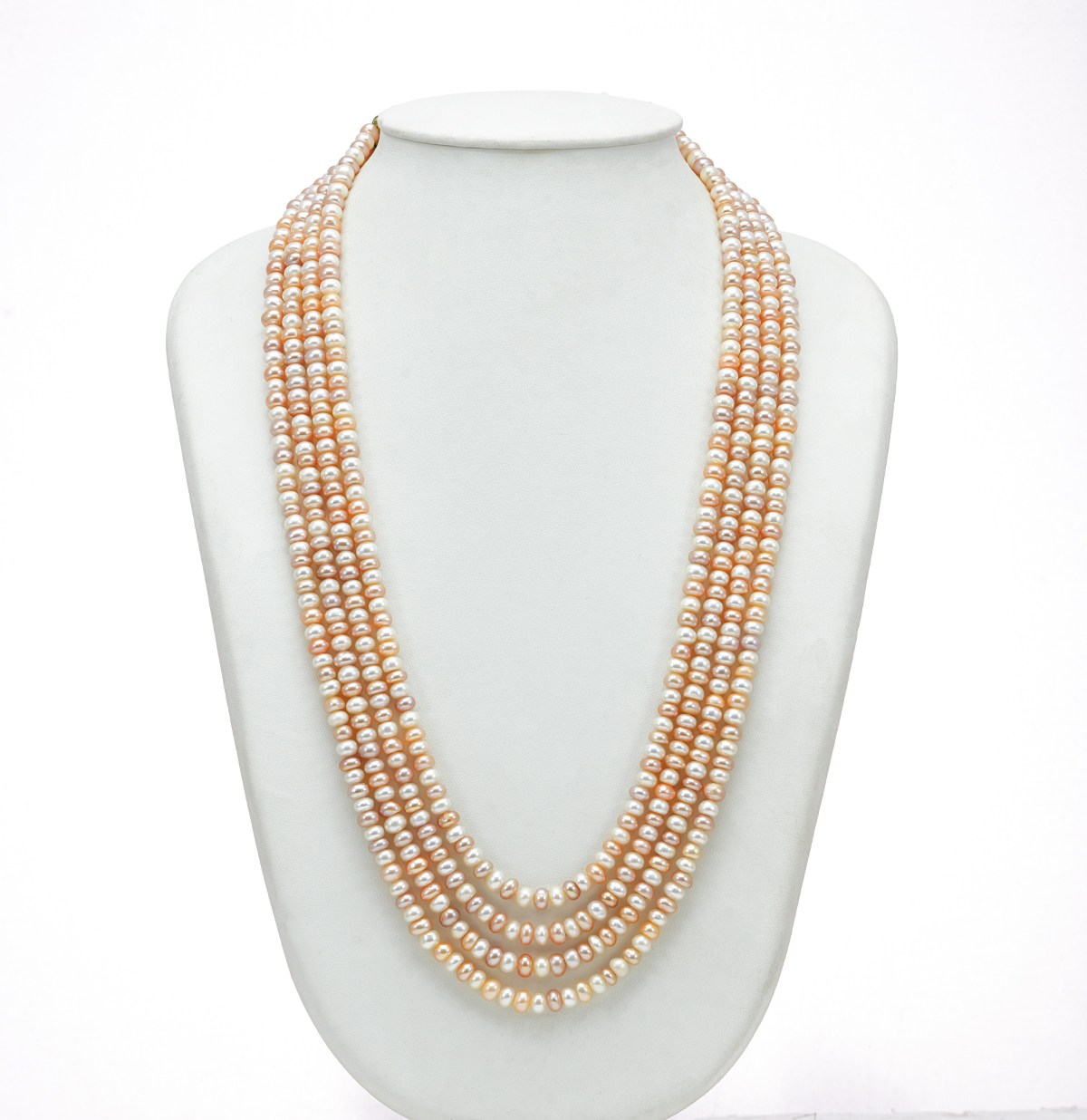 Button pearl necklace deals