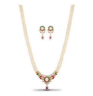 Bold Pearls Necklace Set