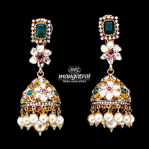 Precious Diamond Jhumka