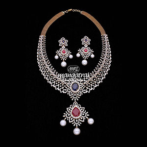 Bold Diamond Necklace Set