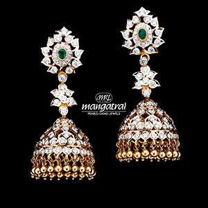 Beautiful Diamond Jhumka