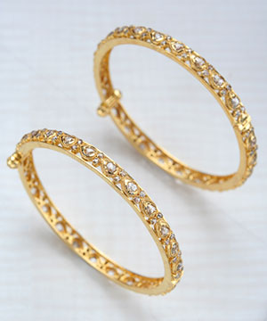 lovely Uncut Diamond Bangles