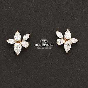 Diamond Pointer Studs | Mangatrai Pearls & Jewellers