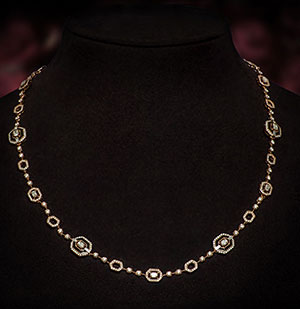 Fancy Diamond Chain Necklace