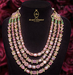 Rare Burmies Rubies and Diamonds Necklace Set