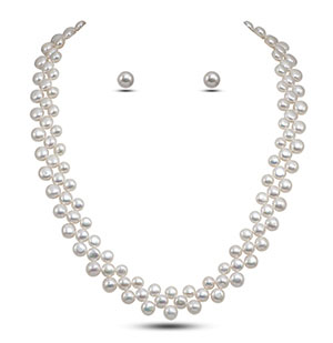 Comfortable Pearl Necklace Set