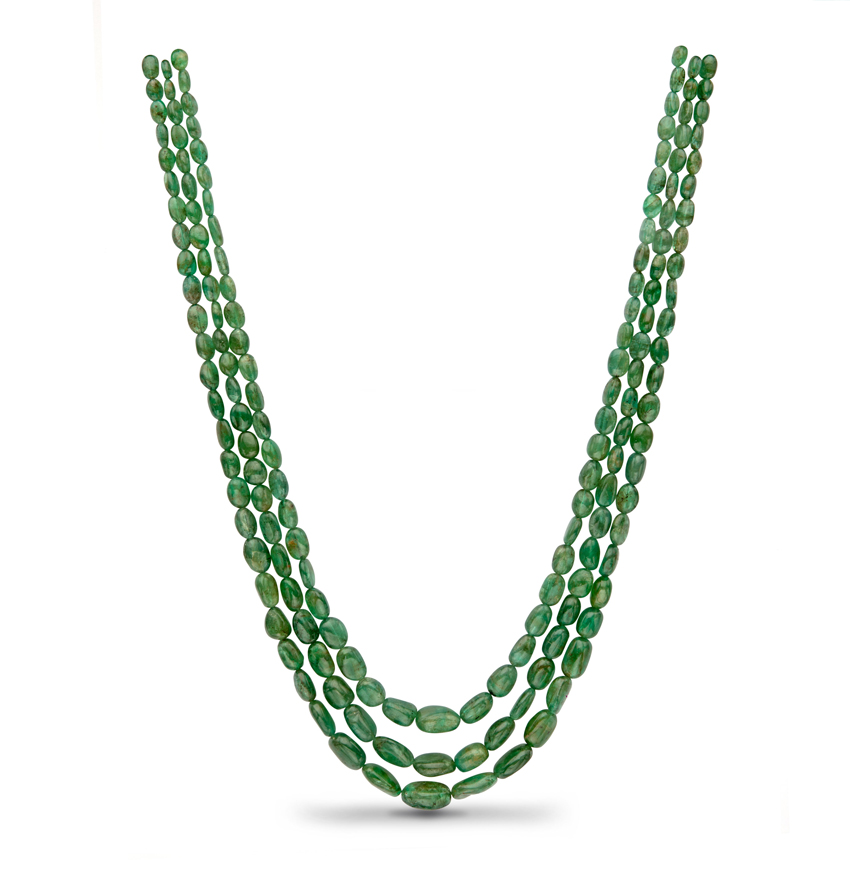 Real Emerald Beads Necklace